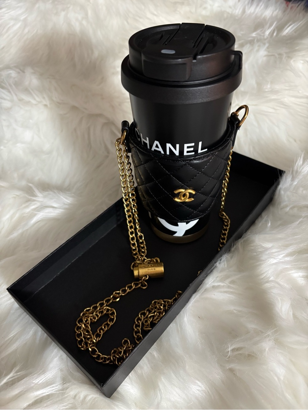 Limited Edition Beaute GWP/VIP Tumbler with Quilted Crossbody Holder - Picture 7 of 8
